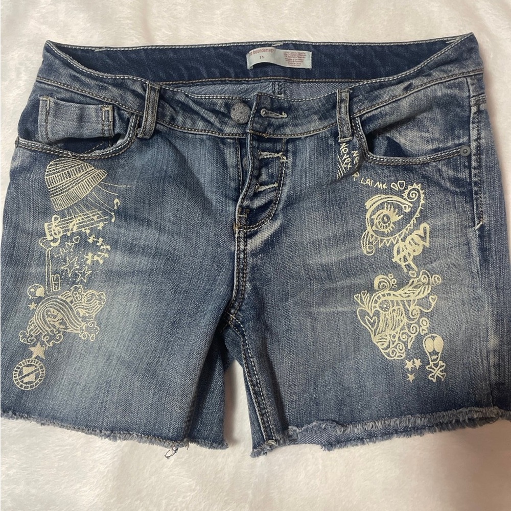 No Boundaries Blue Jean‎ Shorts